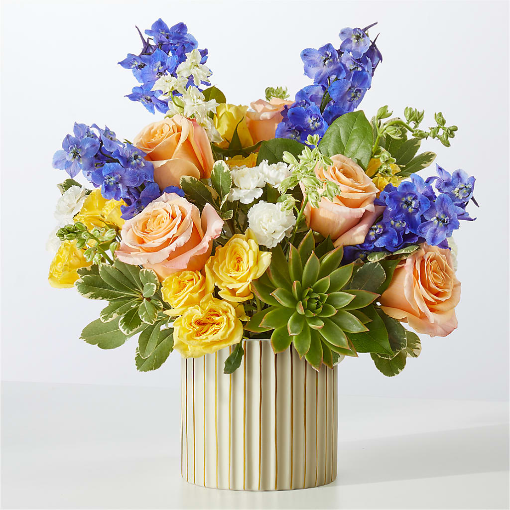 Cobalt Reverie Bouquet – Cottage Floral Llc, Versailles MO