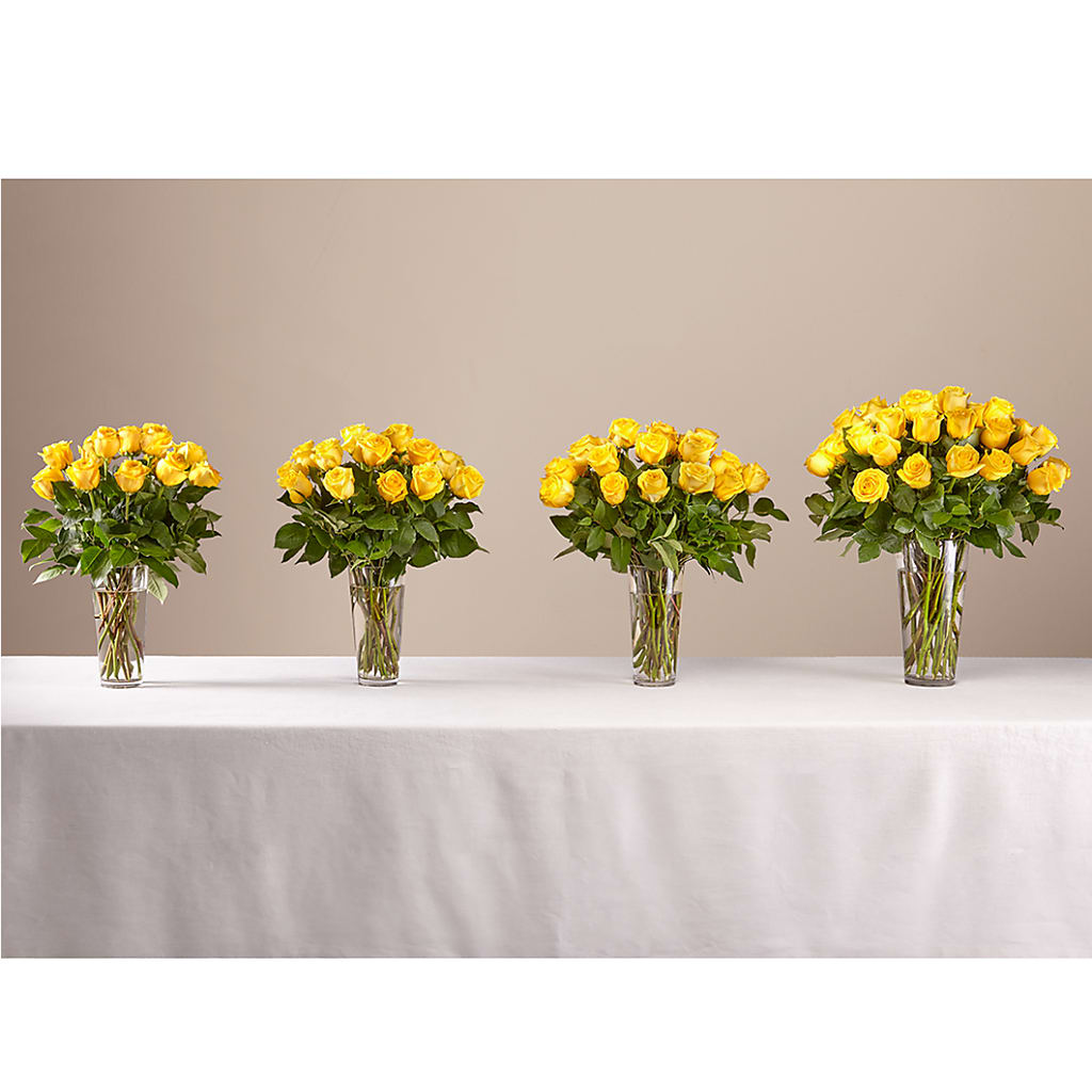 Long Stem Yellow Rose Bouquet – Cottage Floral Llc, Versailles MO