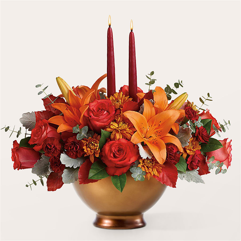 Fruits of Fall Centerpiece – Cottage Floral Llc, Versailles MO