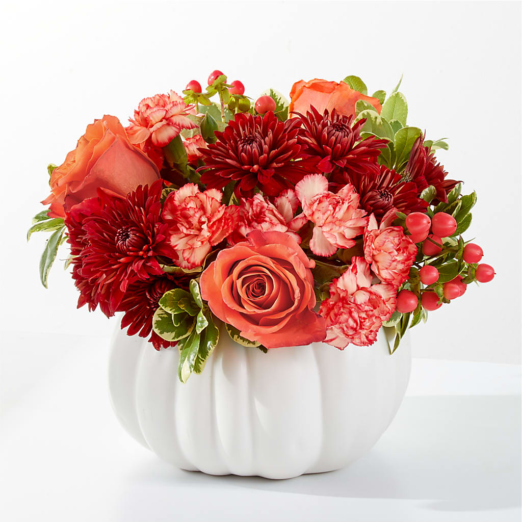Autumn Air Pumpkin Bouquet – Cottage Floral Llc, Versailles MO