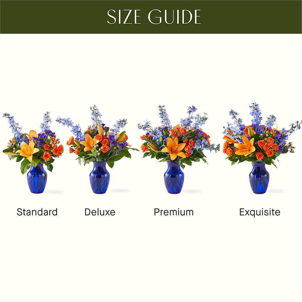 Radiant Citrus Bouquet – Cottage Floral Llc, Versailles MO