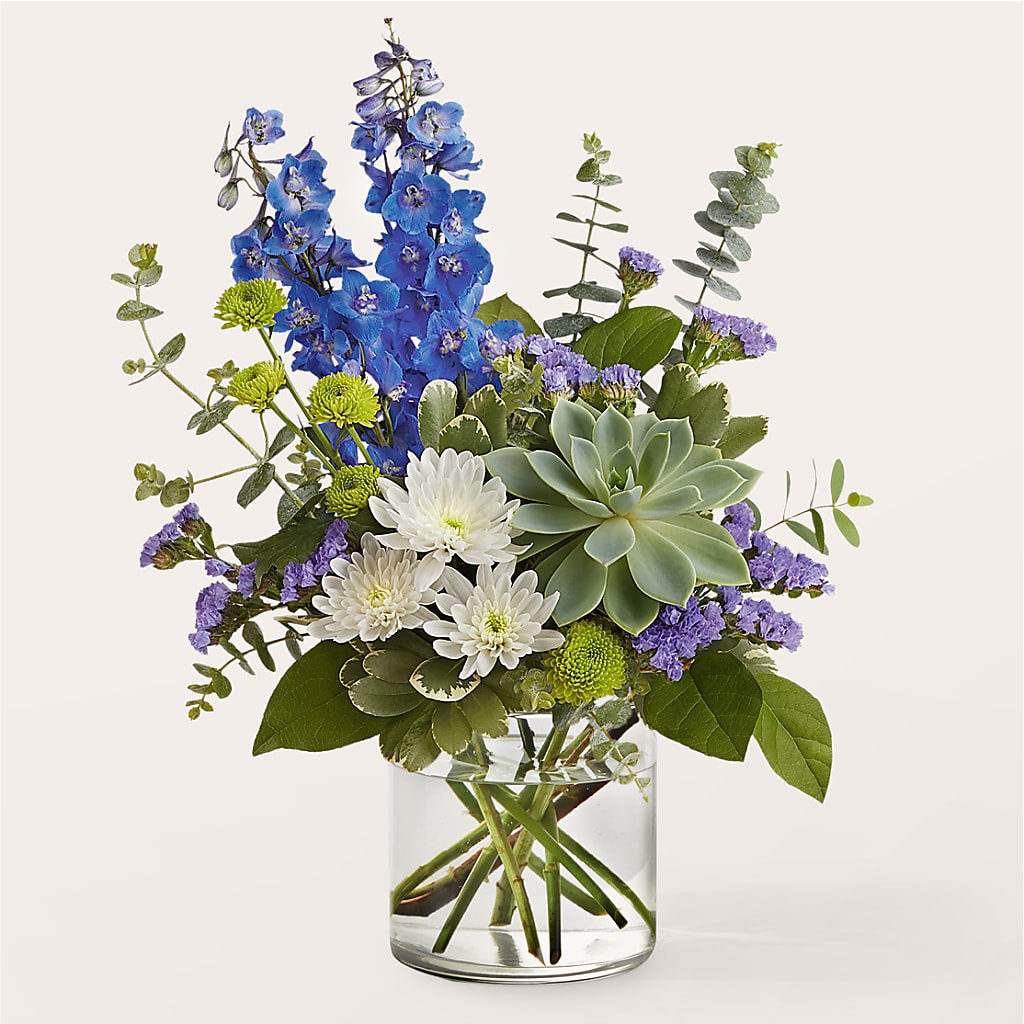 Cerulean Waves Bouquet – Cottage Floral Llc, Versailles MO