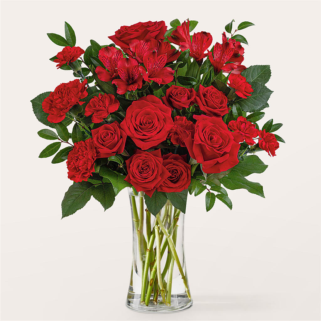 Brilliant Ruby Bouquet – Cottage Floral Llc, Versailles MO