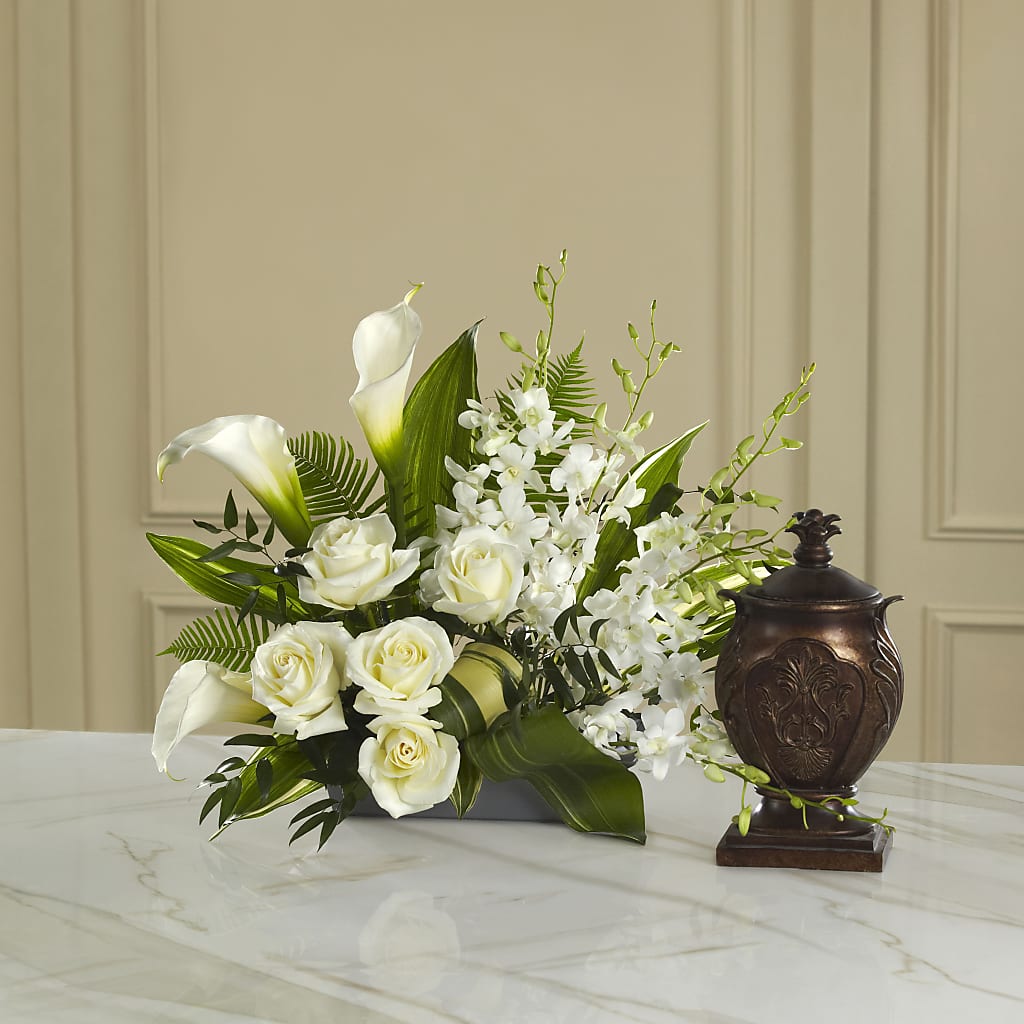 At Peace Arrangement – Cottage Floral Llc, Versailles MO