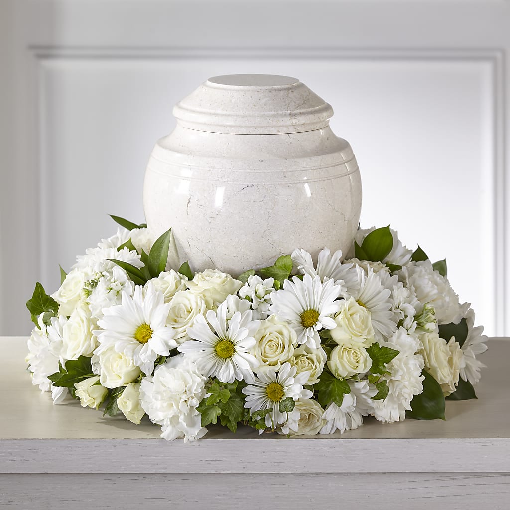 Ivory Gardens Cremation Adornment – Cottage Floral Llc, Versailles MO