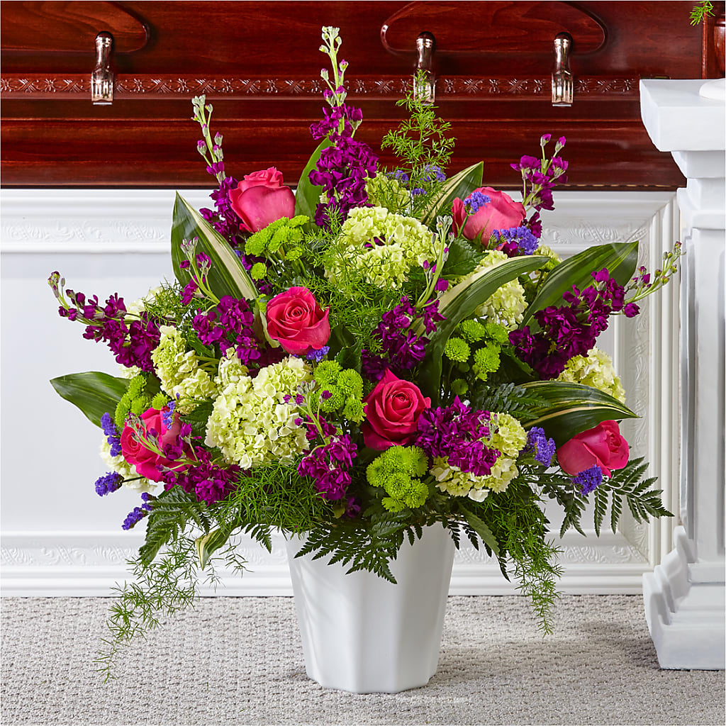 Beautiful Horizons Floor Basket – Cottage Floral Llc, Versailles MO
