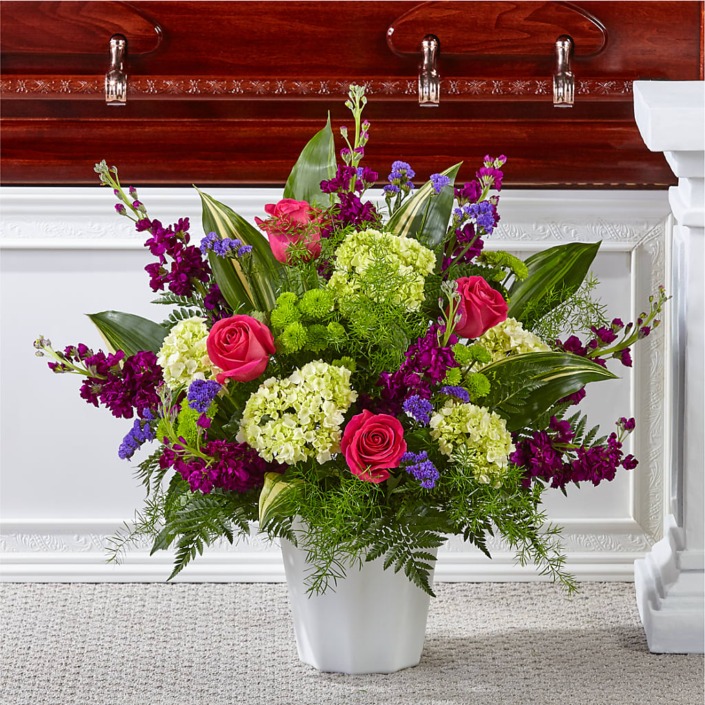 Beautiful Horizons Floor Basket – Cottage Floral Llc, Versailles MO