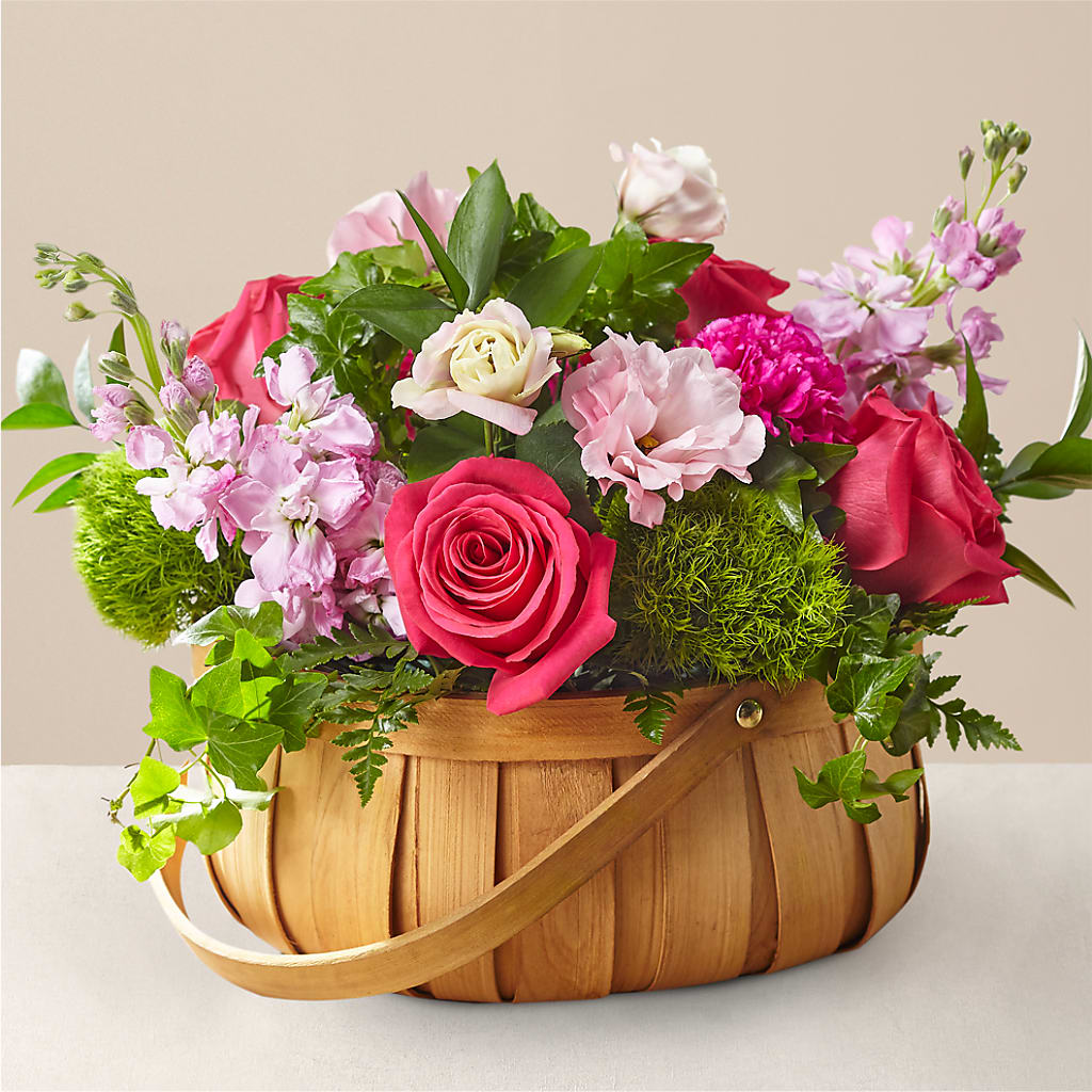 Radiance in Bloom Basket – Cottage Floral Llc, Versailles MO