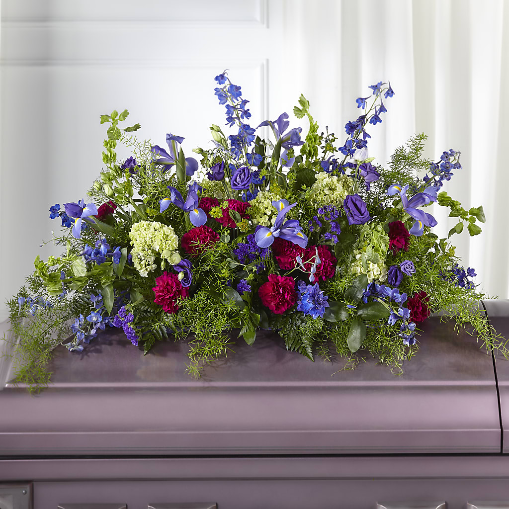 Always Treasured Casket Spray – Cottage Floral Llc, Versailles MO