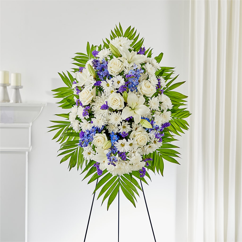 At Rest Standing Spray – Cottage Floral Llc, Versailles MO