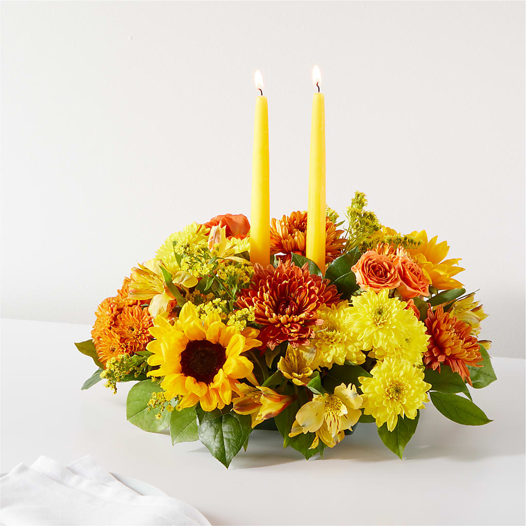 Autumn Harmony Centerpiece – Cottage Floral Llc, Versailles MO