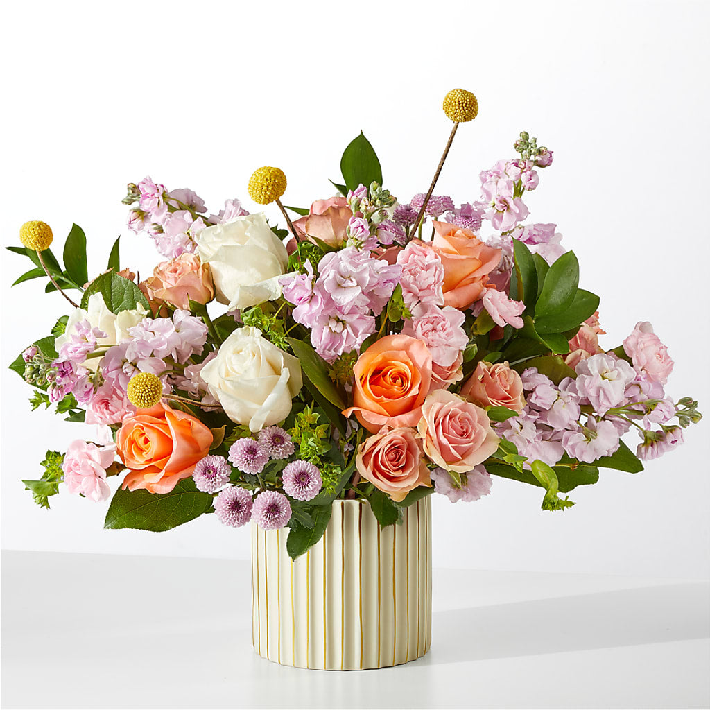 French Market Bouquet with Ivory Vase – Cottage Floral Llc, Versailles MO