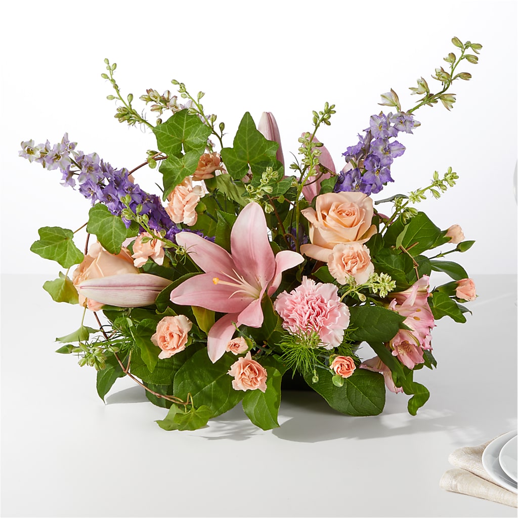 Blossom Time Centerpiece – Cottage Floral Llc, Versailles MO