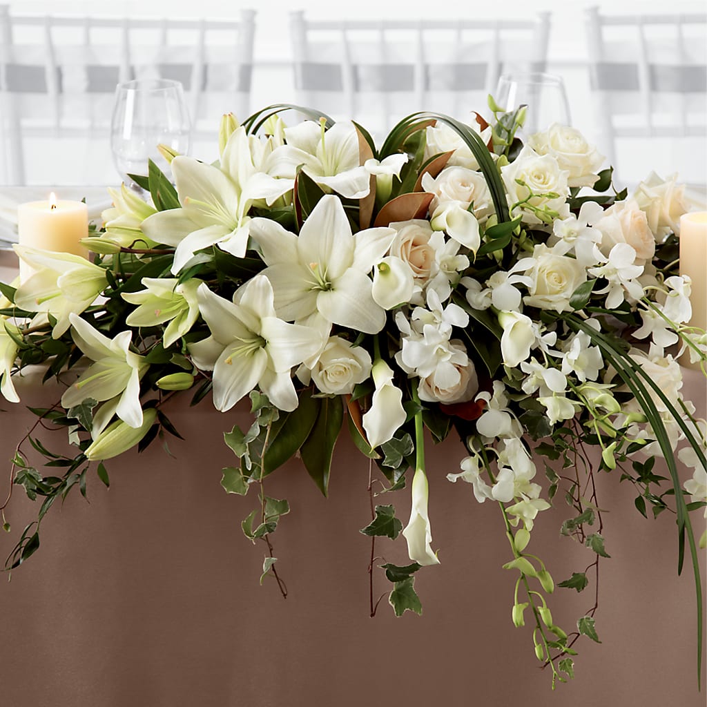 White Linen Arrangement – Cottage Floral Llc, Versailles MO