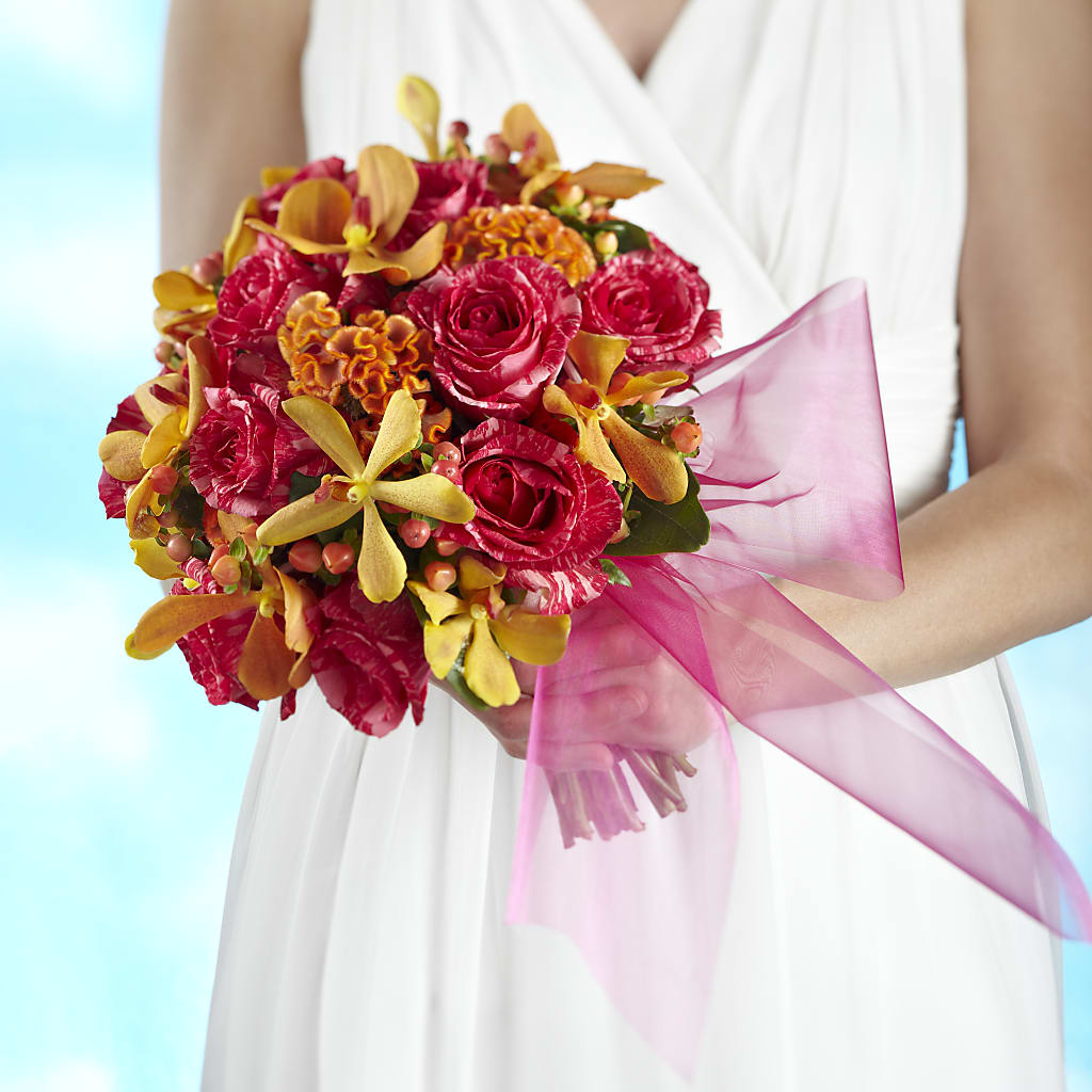 Brilliant Shades of Love Bouquet – Cottage Floral Llc, Versailles MO