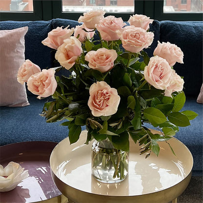 Long Stem Pink Rose Bouquet –  Cottage Floral Llc, Versailles MO