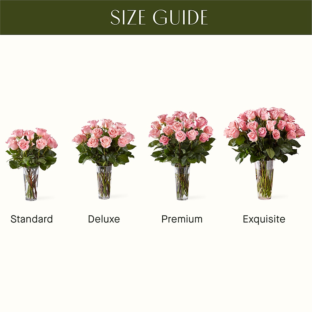 Long Stem Pink Rose Bouquet –  Cottage Floral Llc, Versailles MO