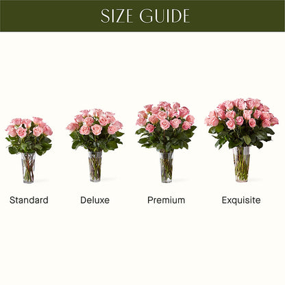 Long Stem Pink Rose Bouquet –  Cottage Floral Llc, Versailles MO