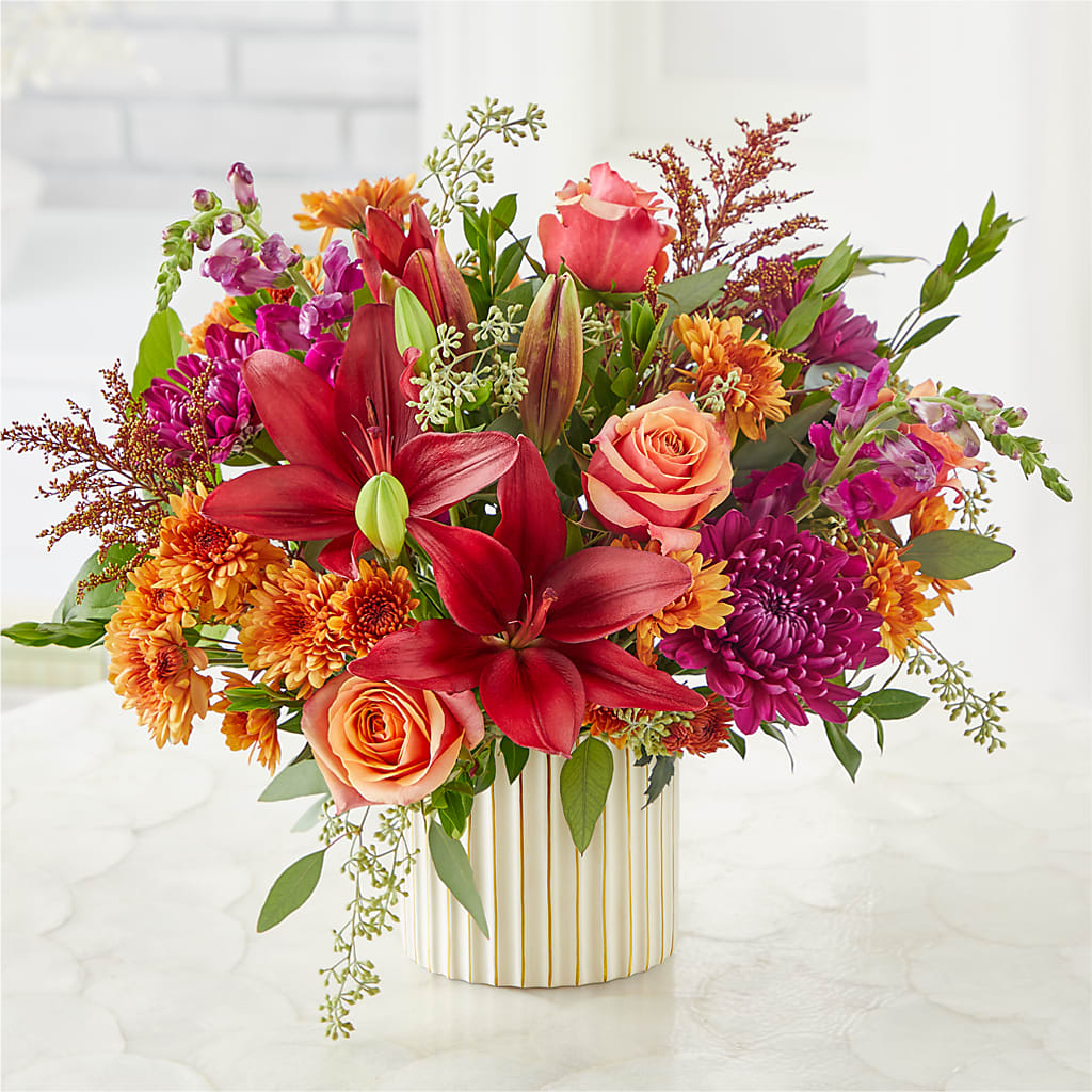 Burgundy Landscape Bouquet –  Cottage Floral Llc, Versailles MO