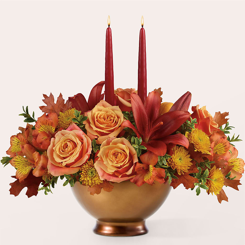 Harvest Table Centerpiece –  Cottage Floral Llc, Versailles MO