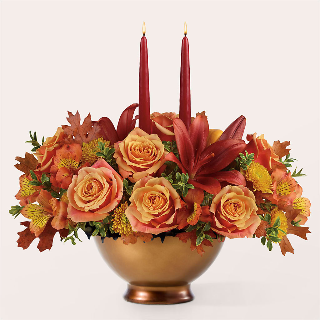 Harvest Table Centerpiece –  Cottage Floral Llc, Versailles MO