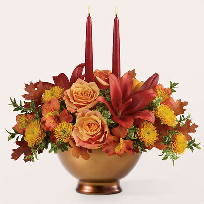 Harvest Table Centerpiece –  Cottage Floral Llc, Versailles MO