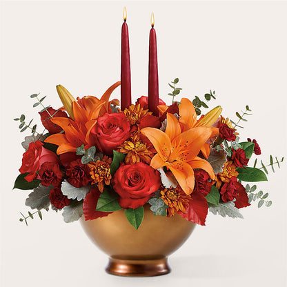Fruits of Fall Centerpiece –  Cottage Floral Llc, Versailles MO