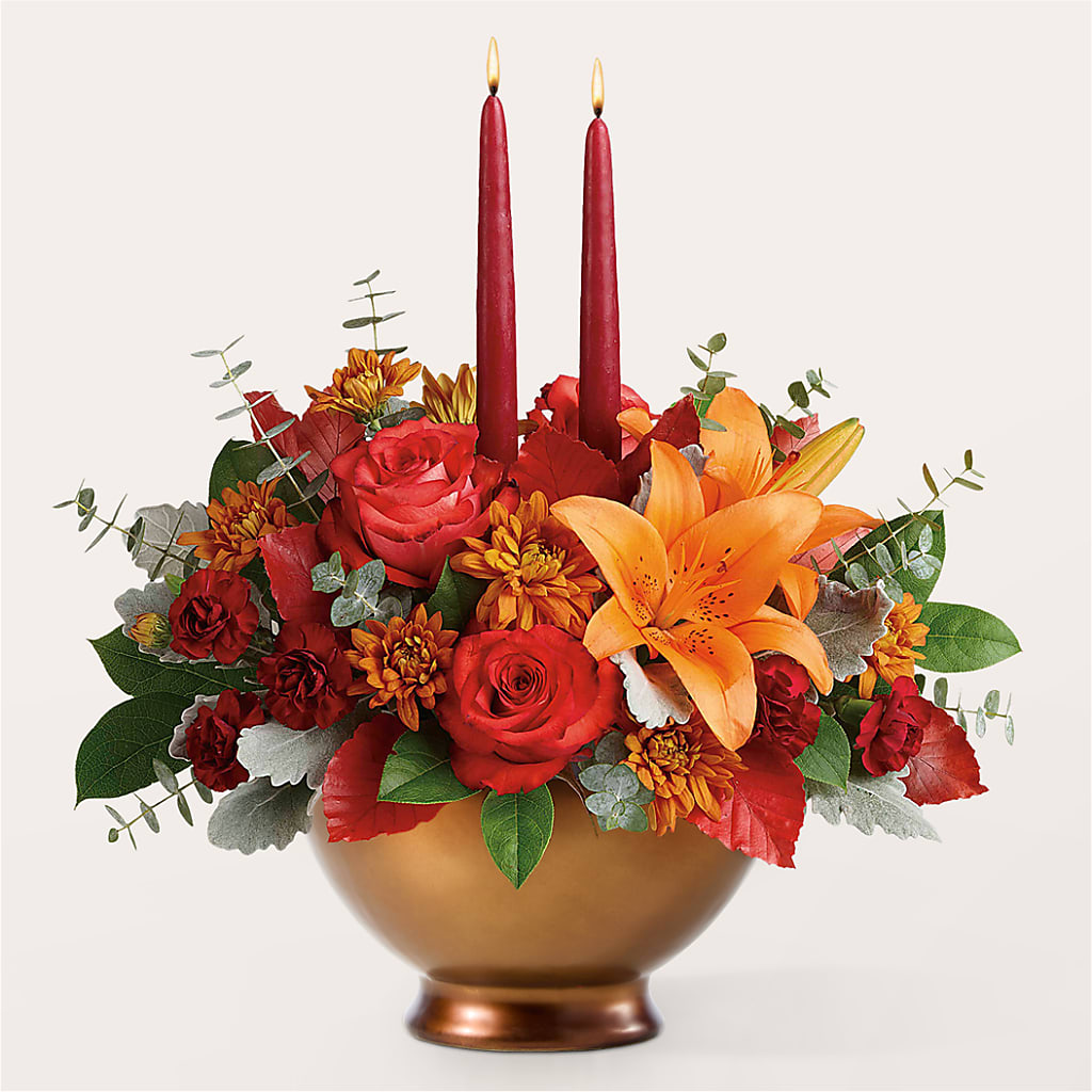 Fruits of Fall Centerpiece –  Cottage Floral Llc, Versailles MO
