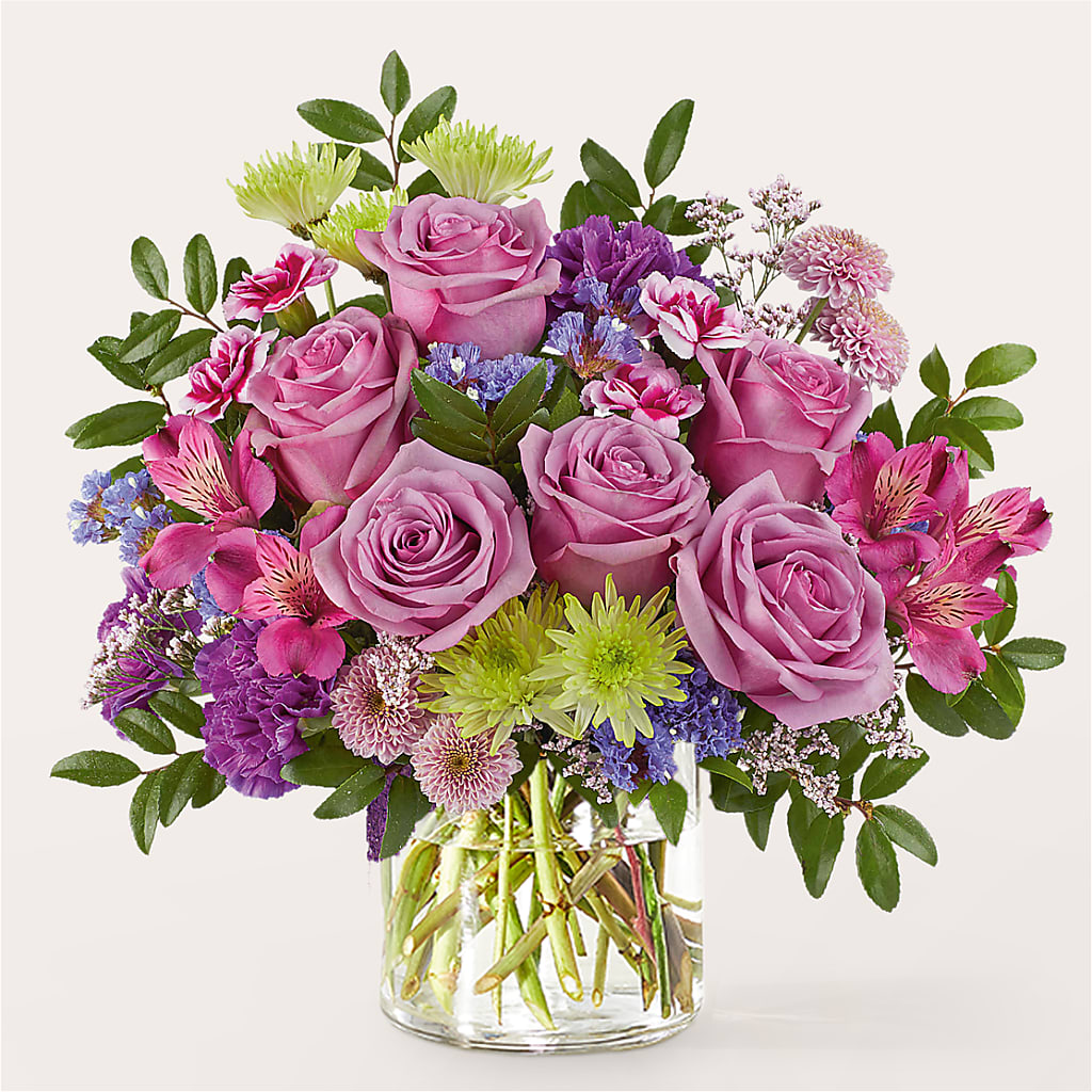 Glass Half Full Bouquet –  Cottage Floral Llc, Versailles MO