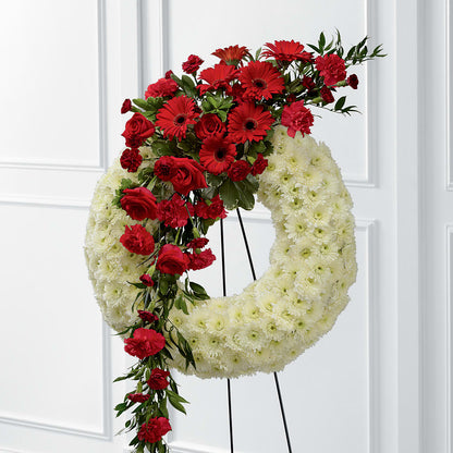 Graceful Tribute Wreath –  Cottage Floral Llc, Versailles MO