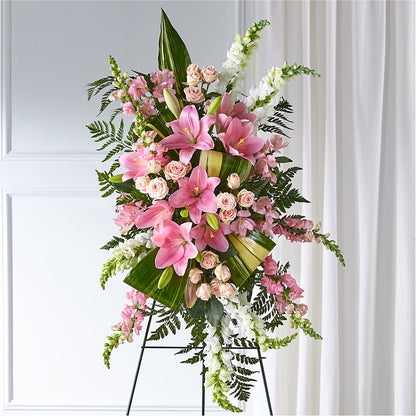 Elegant Embrace Standing Spray –  Cottage Floral Llc, Versailles MO