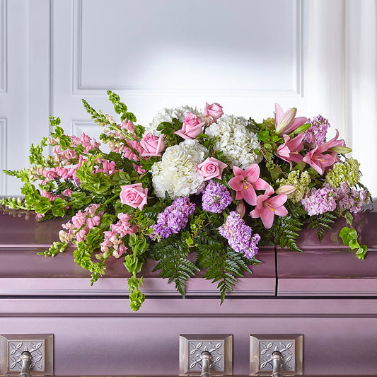 Life's Gratitude Casket Spray –  Cottage Floral Llc, Versailles MO