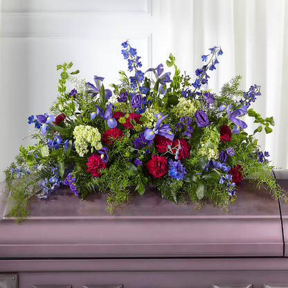 Always Treasured Casket Spray –  Cottage Floral Llc, Versailles MO