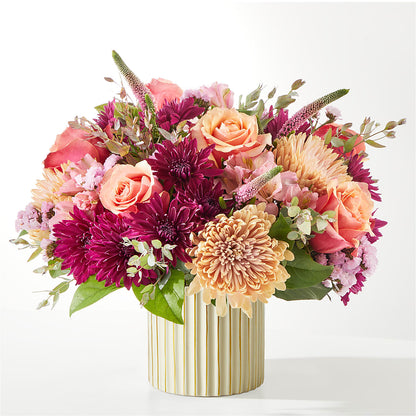 Berry Cobbler Bouquet with Ivory Vase –  Cottage Floral Llc, Versailles MO