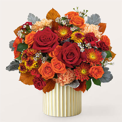 Merlot Bouquet with Ivory Vase –  Cottage Floral Llc, Versailles MO