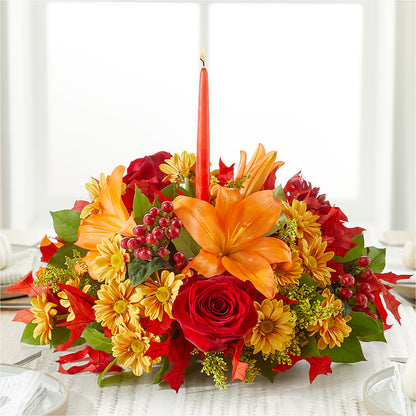 Autumn's Embrace Centerpiece –  Cottage Floral Llc, Versailles MO