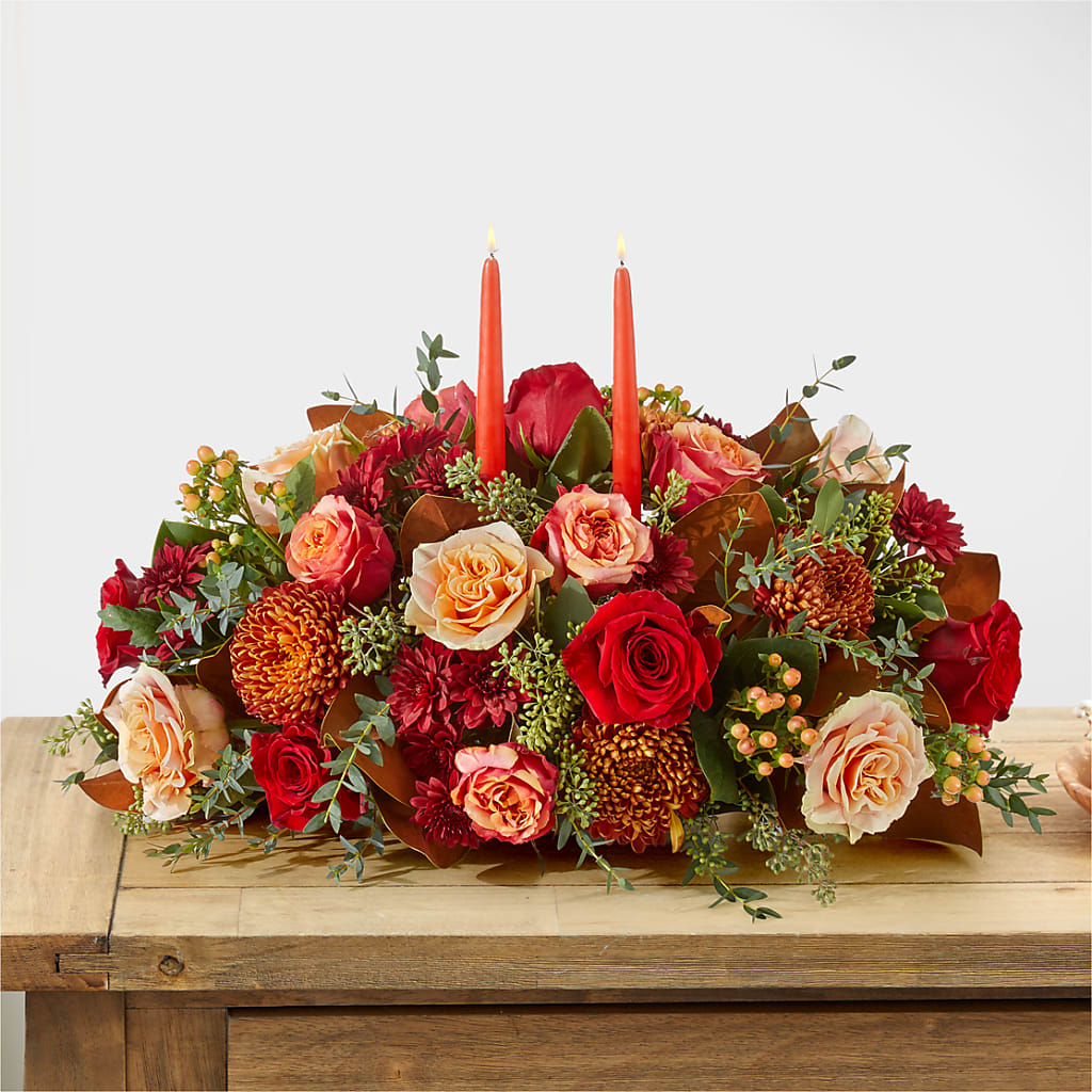 Gather Near Centerpiece –  Cottage Floral Llc, Versailles MO