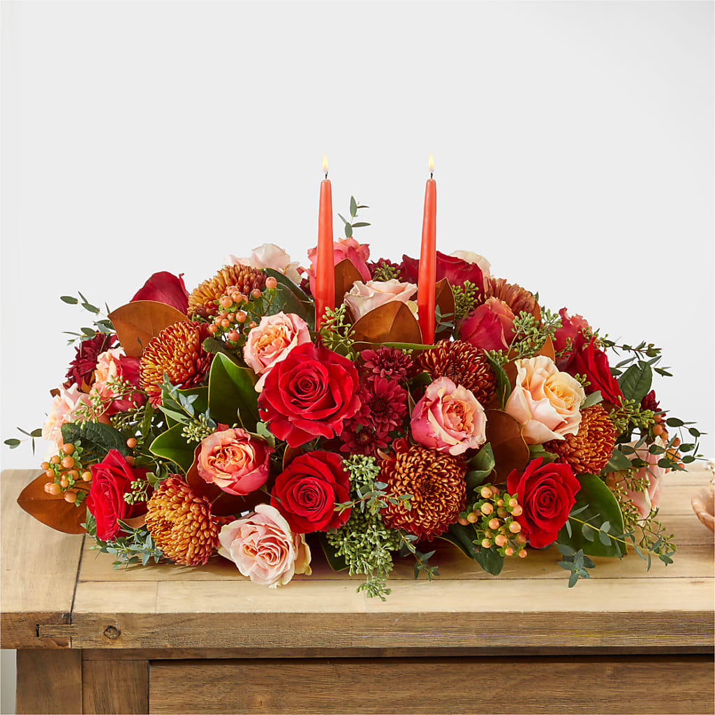 Gather Near Centerpiece –  Cottage Floral Llc, Versailles MO