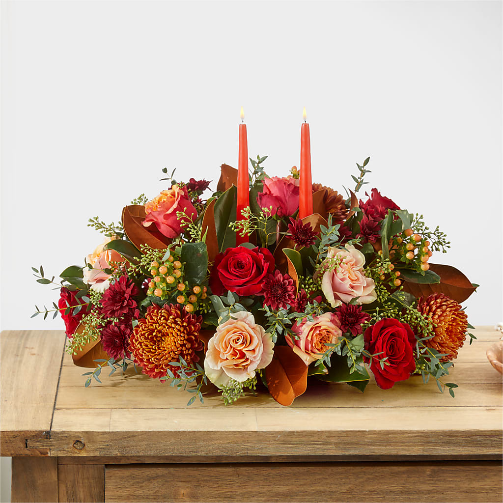 Gather Near Centerpiece –  Cottage Floral Llc, Versailles MO