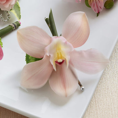 Pink Cymbidium Boutonniere –  Cottage Floral Llc, Versailles MO