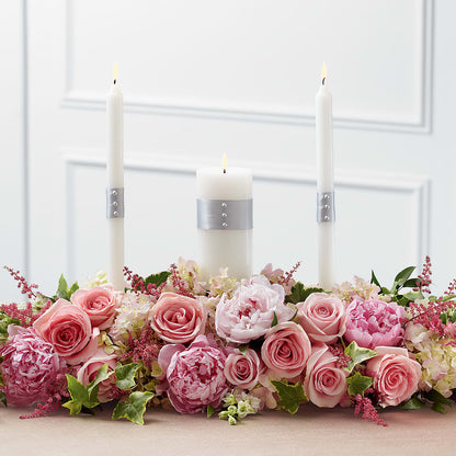 Worldwide Romance Unity Candle Arrangement –  Cottage Floral Llc, Versailles MO