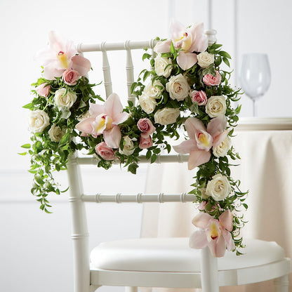 Orchid Rose Chair Décor –  Cottage Floral Llc, Versailles MO