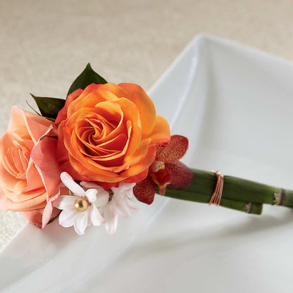 Sunset Dream Boutonniere –  Cottage Floral Llc, Versailles MO
