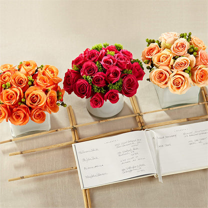 Dawn Rose Centerpiece –  Cottage Floral Llc, Versailles MO